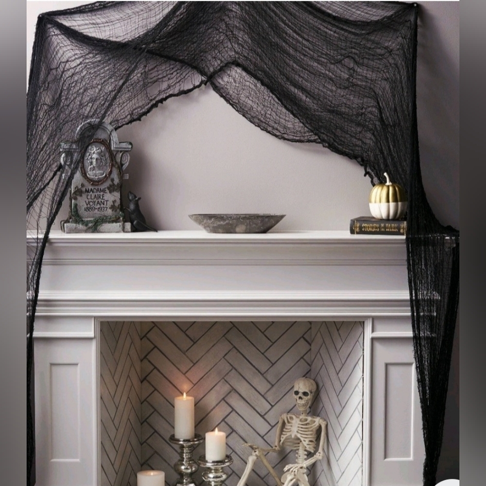 NWT Hyde and EEK 36' Jumbo Eerie Fabric Black Halloween Decorative Prop